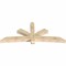 Ekena Millwork Davenport Rough Sawn Timber Gable Bracket, Douglas Fir, 96"W x 40"H x 6"D x 6"F, 10/12 Pitch GBW096X40X0606DAV00RDF - alternate 3